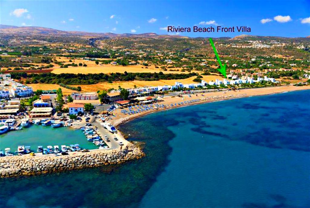 Latchi Beach Front Villa - Private Heated Pool - Amazing Uninterrupted Sea Views Polis Exterior photo